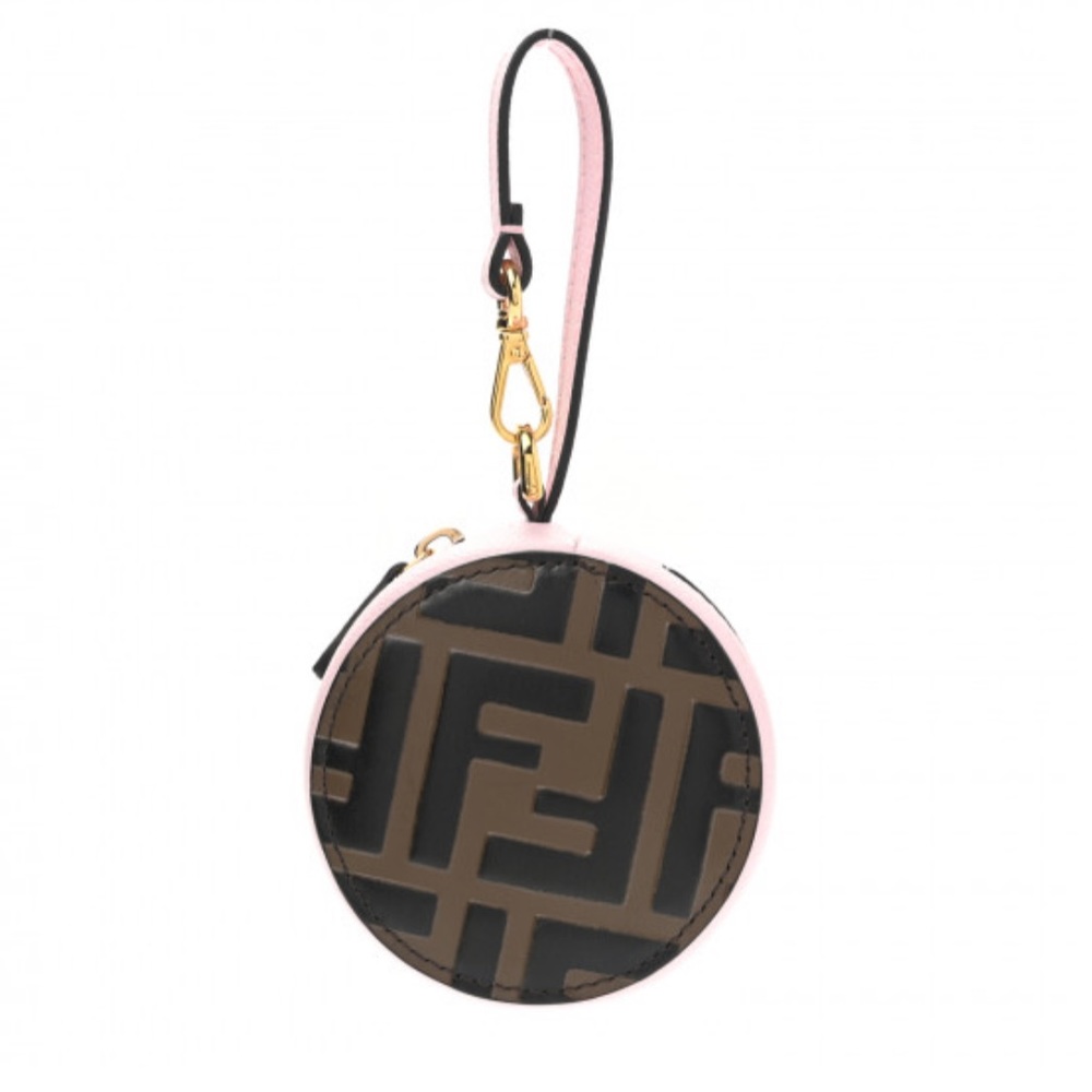 Pink Fendi keychain